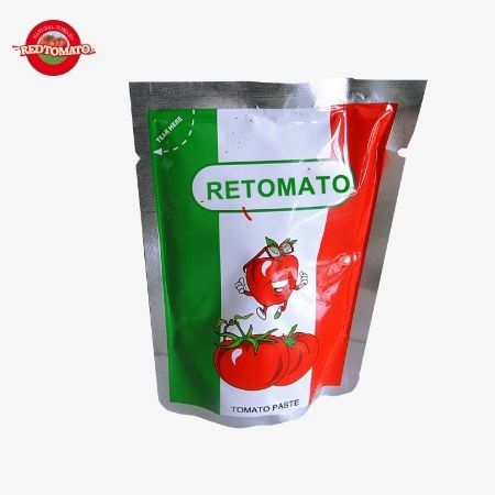 Fabbrica cinese di alta qualità pasta di pomodori conveniente in bustina 50g doppiamente concentrata