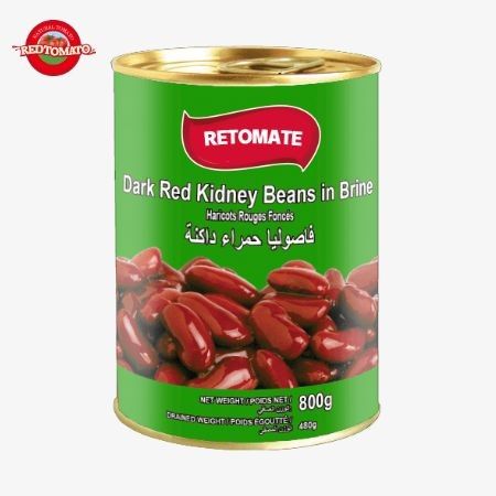 Red Kidney Fagioli in scatola in salamoia 800g Pure Natural Flavor Certificato QS