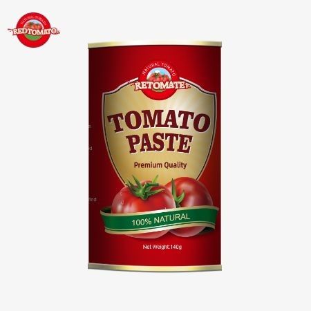 Nuovo migliorato di qualità premium conveniente facile apertura coperchio 140g Lattina di pasta di pomodori gourmet