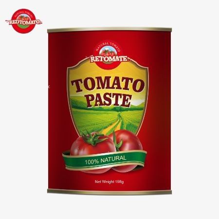 Conforme agli standard ISO HACCP e BRC e agli standard di produzione FDA 198g di pasta di pomodoro in scatola