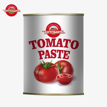La pasta di pomodori in scatola da 198g aderisce agli standard ISO HACCP e BRC e agli standard di produzione della FDA