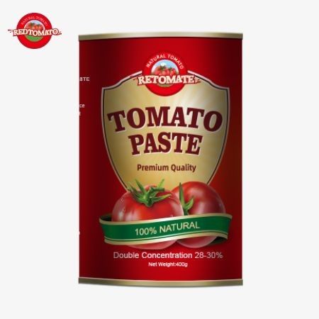 400g di pasta di pomodoro conforme alle norme di produzione ISO HACCP BRC e FDA