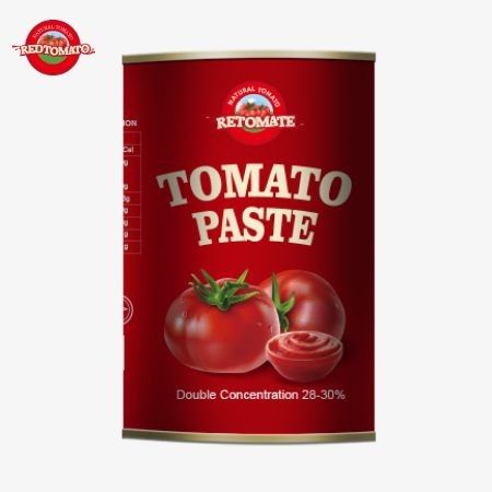 OEM dalla fabbrica cinese 400g di pasta di pomodoro in scatola prodotta secondo gli standard ISO HACCP e FDA