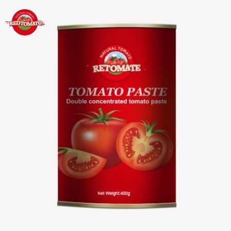 400g di pasta di pomodoro è conforme alle norme di produzione di ISO, HACCP BRC e FDA