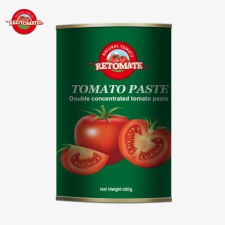 400 g di pasta di pomodoro aderisce agli standard di produzione stabiliti dalle linee guida ISO HACCP BRC e FDA