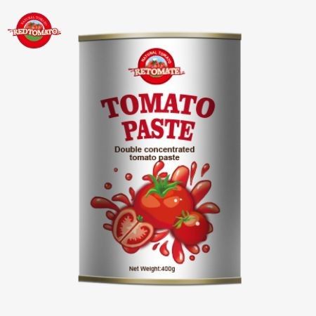 400 g di pasta di pomodori in scatola soddisfa i più elevati standard internazionali di sicurezza alimentare con rigida adesione