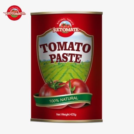 La pasta di pomodori in scatola da 425 g rispetta gli standard globali stabiliti dalle normative ISO HACCP BRC e FDA