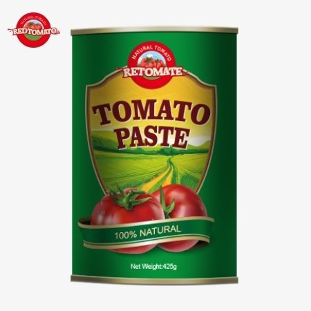 La pasta di pomodori in scatola da 425 g è conforme agli standard globali stabiliti dalla ISO HACCP BRC e dalla FDA