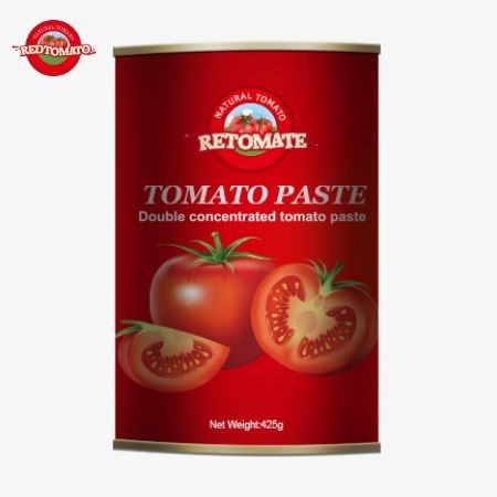 La pasta di pomodori in scatola da 425 g è conforme agli standard globali stabiliti da ISO HACCP e FDA