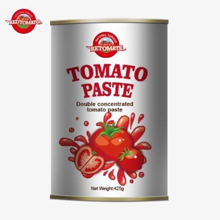 La pasta di pomodori in scatola da 425 grammi è conforme agli standard globali stabiliti dalle normative ISO HACCP BRC e FDA.