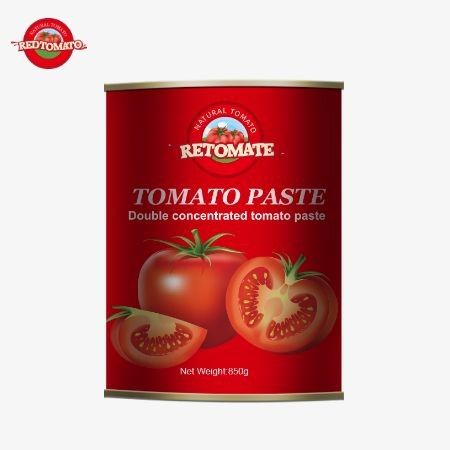 Qualità superiore 850g Pasta di pomodori in scatola Fiera di vantare una concentrazione di 28/30% Brix