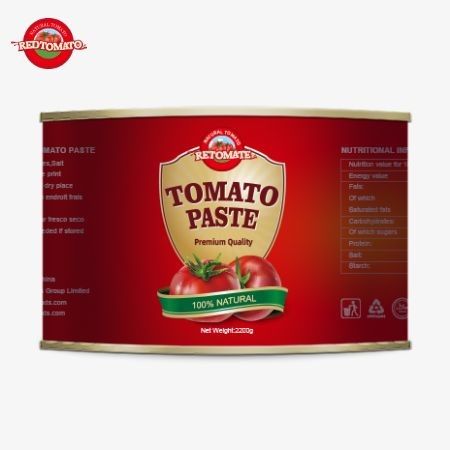 La fabbrica di pomodori offre pasta di pomodori in scatola con contenitori da 2200 g, garantendo una freschezza di alta qualità