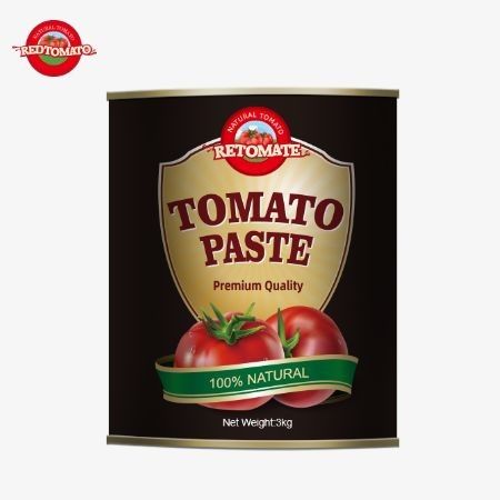 Produzione Vendite Di alta qualità 3 kg di pasta di pomodoro in scatola Conformi alle norme di produzione ISO HACCP BRC FDA