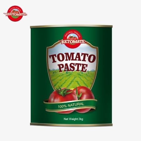 3 kg di pasta di pomodoro in scatola conforme alle norme di produzione ISO HACCP BRC e FDA