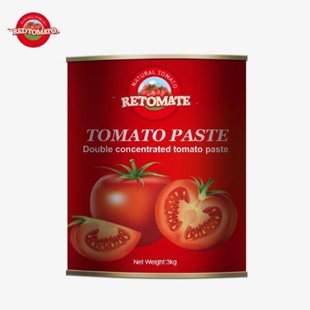 3 kg di pasta di pomodoro in scatola soddisfa le norme di produzione ISO HACCP BRC e FDA