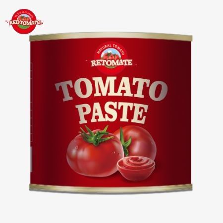 4500g di pasta di pomodoro in scatola soddisfa gli standard ISO HACCP e BRC, così come gli standard di produzione della FDA