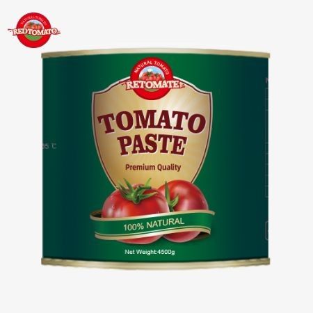 4500g di pasta di pomodoro in scatola è conforme agli standard ISO HACCP e BRC oltre a soddisfare lo standard di produzione FDA