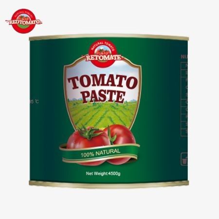 4500g di pasta di pomodoro in scatola soddisfa gli standard ISO HACCP e rispetta le norme di produzione della FDA