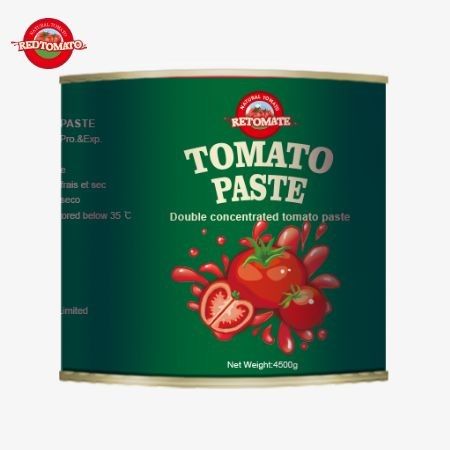 2024 Nuovo arrivo 4,5 kg facile aperto asettico pasta di pomodoro organica 28-30% Brix doppia concentrazione