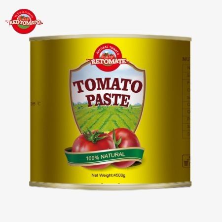 Nuovo per il 2024: Introduzione di 4,5 kg di pasta di pomodoro organico facile da aprire e asettico con una doppia concentrazione di 28-30% di Brix