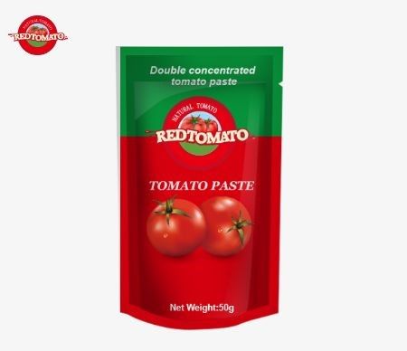 La pasta di pomodori in sacchetto da 50 g è conforme agli standard ISO HACCP e BRC