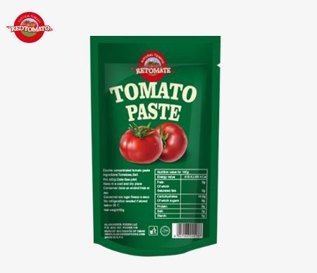 Prezzi di fabbrica per sacchetti di pasta di pomodori stand-up da 50 g