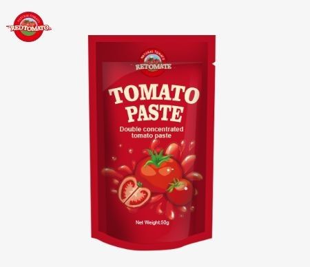 Rispetto agli standard ISO HACCP e BRC La nostra bustina di pasta di pomodori da 50 g a regolazione dei prezzi di fabbrica
