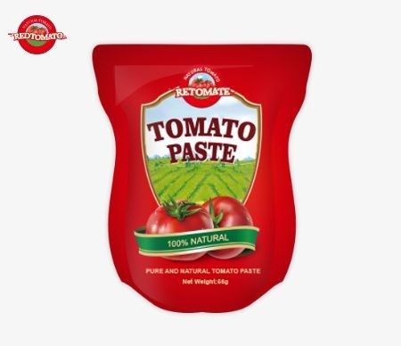 56g Sacchetto Stand / Borsa Piatta Pasta di pomodoro Concentrazione 28-30%/22-24%/18-20%