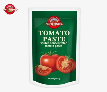 Sacchetti per pomodori da 70 g personalizzati da Perfect per imballaggi alimentari con stampa personalizzata