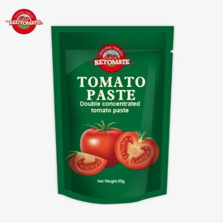 80 g di pasta di pomodori a doppia concentrazione con livelli di purezza compresi tra il 30% e il 100%