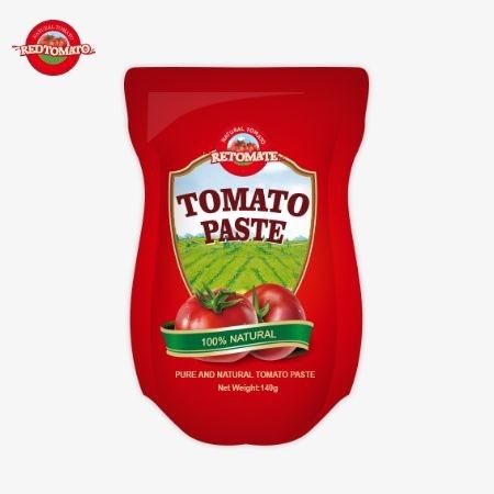 140 g di pasta di pomodori acidi e dolci, con purezza compresa tra il 22% e il 30%