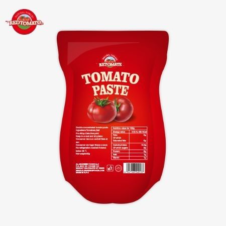 140 g di pasta di pomodori acidi e dolci, purità tra il 22% e il 30%