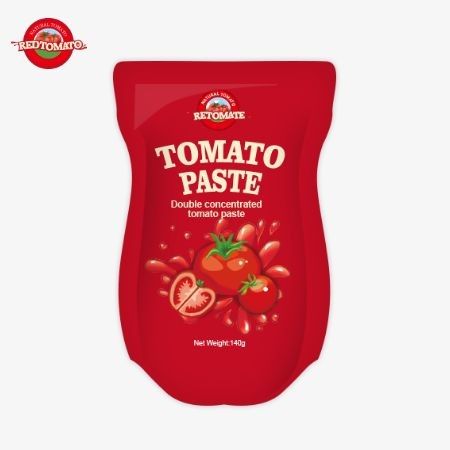 140 g sacchetto di pasta di pomodori acidi e dolci Purezza: 22% - 30%