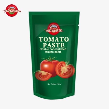 Il sacchetto di pasta di pomodori da 200 g soddisfa gli standard ISO HACCP e BRC garantendo la conformità con i prezzi di fabbrica