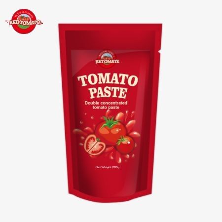 Il sacchetto di pasta di pomodoro da 200 g è conforme agli standard ISO HACCP e BRC, garantendo la conformità dei prezzi di fabbrica