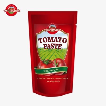 Il sacchetto di pasta di pomodori da 200 g soddisfa gli standard ISO HACCP e BRC garantendo la conformità con i prezzi di fabbrica