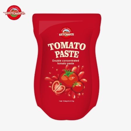Il sacchetto di pasta di pomodoro da 210 g soddisfa gli standard di produzione ISO HACCP BRC e FDA