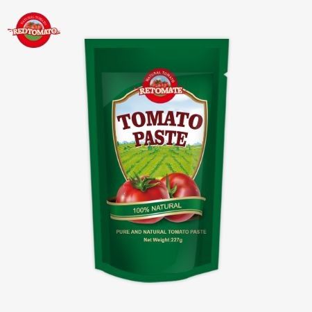 Pasta di pomodori in borsa ISO 227g Pasta di pomodori a doppia concentrazione con purezza compresa tra il 30% e il 100%