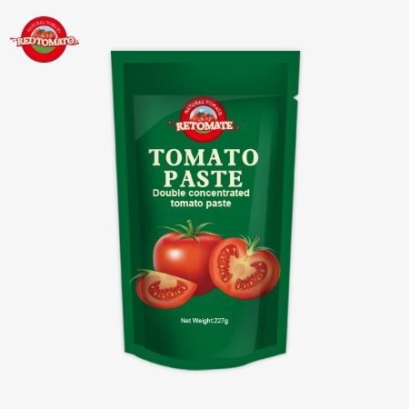 Pasta di pomodori in borsa ISO 227g Pasta di pomodori a doppia concentrazione con purezza compresa tra il 30% e il 100%