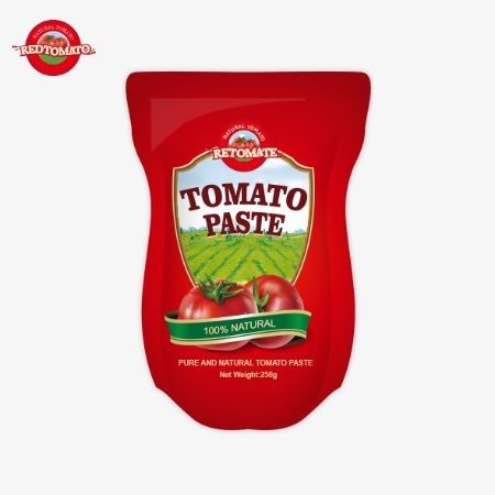 Questa offerta contiene 250 g di pasta di pomodori dolci e pungenti con purezza che va dal 30% al 100%