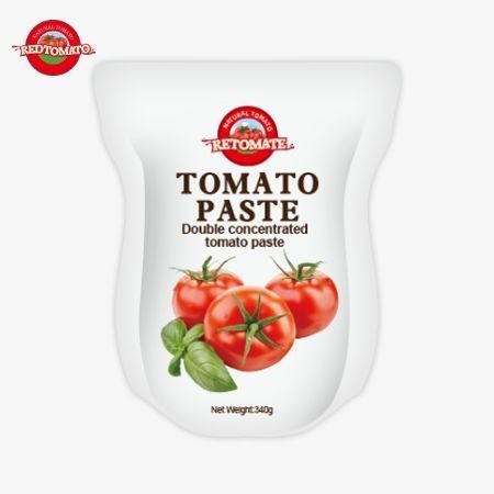 Il sacchetto di pasta di pomodoro da 340 g soddisfa gli standard ISO HACCP e BRC per la conformità ai prezzi di fabbrica