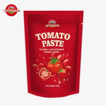 400g di pasta di pomodori in sacchetto conveniente e gustosa con purezza compresa tra il 30% e il 100%