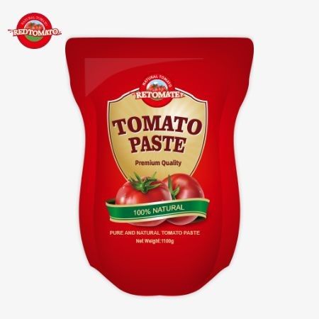 1100g di pasta di pomodoro in sacchetto soddisfa gli standard ISO HACCP e BRC per la conformità ai prezzi di fabbrica