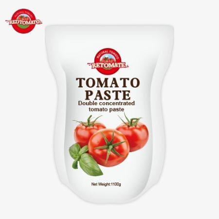 1100g di pasta di pomodoro in sacchetto soddisfa gli standard ISO HACCP e BRC per la conformità ai prezzi di fabbrica