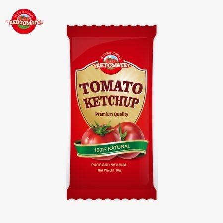 10 grammi di ketchup con un sapore dolce e acido e puro sapore naturale