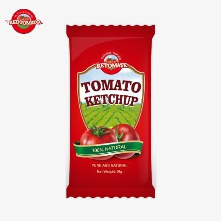 10 grammi di ketchup con sapore dolce e acido e puro sapore naturale