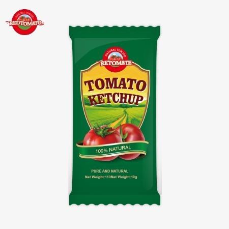 10 grammi di ketchup di pomodoro fornisce un sapore dolce e ricco con ingredienti naturali, offerti a prezzo di fabbrica