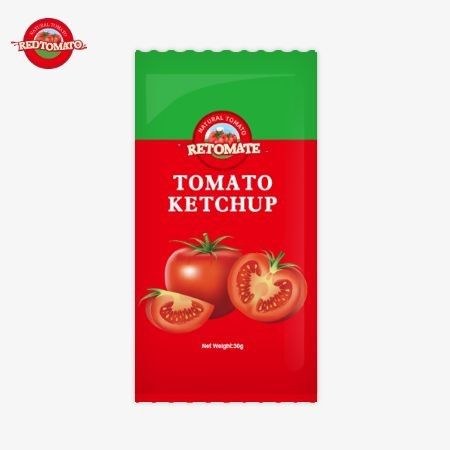 Il piccolo sacchetto OEM di ketchup di pomodoro da 30 grammi offre un sapore puro e naturale. Risponde agli standard ISO HACCP BRC e FDA.