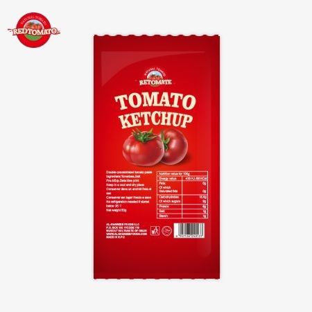 OEM 30g sachet di ketchup di pomodoro con sapore naturale puro ISO HACCP BRC E FDA conforme