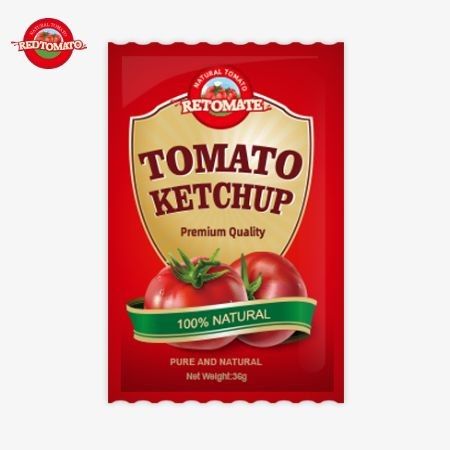 Sapore soddisfa gli standard ISO HACCP BRC e FDA 36g OEM Tomato Ketchup Sachet